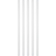 Pratik Ev 30 cm 11 mm Kalın Silikon Çubuğu 5'li Paket Şeffaf Sıcak Silikon Yapıştırıcı Çubuk Silikon Tabancası Uyumlu Güçlü Yapışma Hobi El Sanatları Ahşap Plastik Karton Kumaş Için