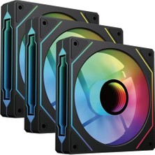 Pratik Ev VF1202FI Argb 120 mm Kasa Fan 3-Lü Paket