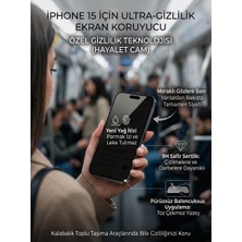 digimanya Apple Iphone 15 Uyumlu Ekran Koruyucu Hayalet Cam