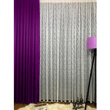 Evdepo Home Kırık Beyaz Ekstraforlu Pilesiz Tül Perde 120 x 250 cm
