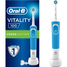 Oral-B D100 Vitality Cross Action Şarjlı Diş Fırçası - Mavi