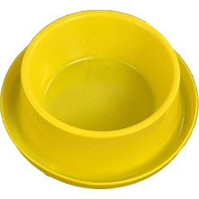 Plastik Kedi-Köpek Mama ve Su Kabı 400 ml Sarı