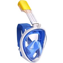 Free Breath Şnorkel Dalış Maskesi Aksiyon Kamera Bağlantılı Large/xlarge Mavi