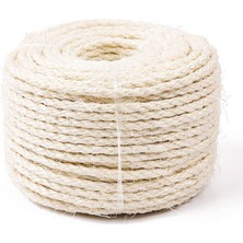 Kediler Için Sisal Halat 164FT, Kazıma Sonrası Değiştirme Için Kenevir Halat, Kokusuz 1/4 Çap, Oyun Topu ile Birlikte Gelir