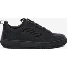 GRY Lab Erkek Siyah Hakiki Deri Sneaker Ayakkabı 6K1CA20360