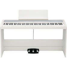 B2+Sp - 88 Ağırlıklı Tuş Dijital Piyano Standlı ve Pedallı - Beyaz