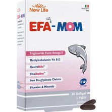 Efa Mom 30 Kapsül - Omega 3 - Dha - Kolin - Magnezyum - Demir - Vitamin ve Mineraller
