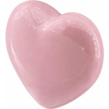 Pratik Ev Kalpli Pembe Porselen Düğme Kulp, 1 Adet, Mobilya ve Çocuk Odası Çekmece Dolap Kulpu