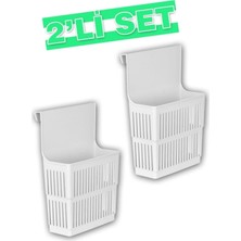 Askılı Dolap Içi Düzenleyici Sepet Raf 2'li Set