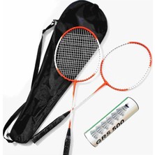 Çantalı Pro Badminton Seti 2 Adet Badminton Raketi 3 Adet Badminton Topu Pro Badminton Set