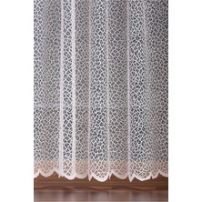 Evdepo Home Kırık Beyaz Ekstraforlu Pilesiz Tül Perde 160 x 200 cm