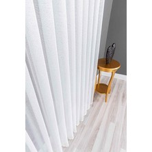 Evdepo Home Kırık Beyaz Ekstraforlu Pilesiz Tül Perde 320 x 270 cm