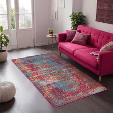 Cloon Kadife Kaymaz Pamuk Tabanlı Yıkanabilir Antibakteriyel Salon Halısı 120X180