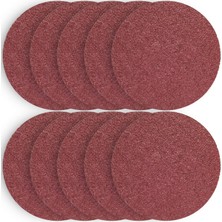 115 mm Cırt Zımpara Matkap Spiral Daire Zımpara Ahşap Metal Zımparası 10 Adet (240 Kum)