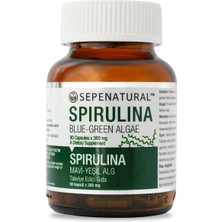 Spirulina | Mavi Yeşil Alg | 90 Kapsül x 380 Mg | Tek Içerikli Bitkisel Takviye
