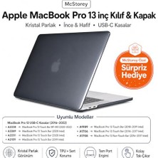 Pratik Ev MacBook Pro 13 Kılıf A1706 A1708 A1989 A2159 A2251 A2289 A2338 M1 M2 Uyumlu Kristal Parlak Sert Kılıf, Ince Hafif Koruyucu Kapak