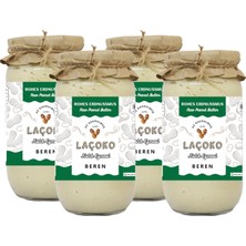 Laçoko 4 kg Isme – Kişiye Özel Şekersiz, Saf, Katkısız Fıstık Ezmesi Glutensiz, Vegan, Doğal Az Kavrulmuş (Çiğ) Yer Fıstığı Ezmesi (4 Kg) Peanut Butte