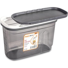 Foly Life Hava Geçirmez Yemek Hazırlama Saklama Kutusu 1250 ml Kilitli Kapaklı Yeniden Kullanılabilir Plastik Gıda Saklama Kabı, Istiflenebilir Mutfak