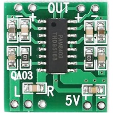 PAM8403 Mini Ses Yükseltici Class D 2X3W Amfi Kartı Stereo Dijital Amfilikatör Müzik Ses Yükseltici