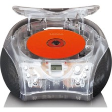 Lenco SCD-24TR - Taşınabilir Stereo Fm Radyo ve CD Çalar - Şeffaf
