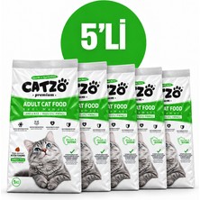 Catzo Premium Kuzu Etli ve Pirinçli Yetişkin Kedi Maması 1 kg x 5 Adet – Toplam 5 kg - 1 Premium Kuzu Etli ve Pirinçli Yetişkin Kedi Maması 1 kg x 5 Adet – Toplam 5 kg
