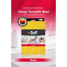 Suff Rose Mikrofiber Yüksek Emiş Güçlü Geniş Mutfak Temizlik Bezi 70x50 cm Sarı