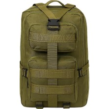 65 Lt Haki Outdoor Sırt Çantası,molle Sistemli, Suya Dayanıklı, Çok Gözlü, Outdoor, Kamp, Avcılık, Günlük Kullanım, Erkek, Kadın