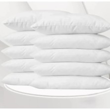 Denizli Çeyiz 10'lu Pamuklu Beyaz Fermuarlı 50X70 cm Iç Yastık Kılıfı