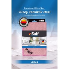 Suff Lotus Mikrofiber Geniş Alan Hassas Yüzey Temizlik Bezi 70x50 cm Pembe