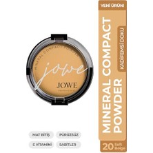 Pratik Ev Professional Mineral Compact Pudra, Mat Bitiş, E Vitaminli, Ivory Beige 10 (20 - Soft Beige, Standart)