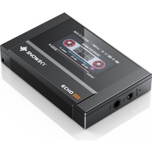 Snowsky/fiio Echo Mını Hifi Bluetooth Mp3 Çalar, 15 Saat Oynatma, Bağımsız Ses Kontrolü, 3,5 Mm/4,4 mm Kulaklık Çıkışları (Siyah)