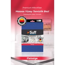 Suff Fleissige Hassas Yüzey Mikrofiber Bez Çizmez Televizyon ve Bilgisayar Monitör Ekran Bezi 50x40 cm Mavi