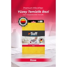 Suff Rose Mikrofiber Toz Hapseden Mobilya ve Ahşap Yüzey Temizlik Bezi 40x40 cm Gri