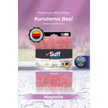 Suff Magnolie Karbon Bazlı Mikrofiber Leke Bırakmaz Mutfak Tezgahı Kurulama Bezi 40x40 cm Pembe