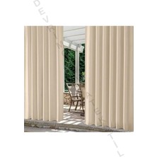 Denge Perde (5729) Bej Balkon Perdesi-En-X-Yükseklik-Ölçülerle - Özel Dikim Lüks-Kumaş-&-Dikim- Bej 100 x 220