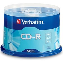 Pratik Ev Cd-R Boş Diskler 700 MB 80 Dakika 52 x Kaydedilebilir, Veri ve Müzik Için, 50'li Paket