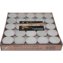 100 Adet Beyaz Tealight Mum