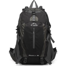 C-ACTIVE40 Litre Kamp Seyahat Outdoor Dağcı Sırt Çantası Su Geçirmez Yüzey Siyah