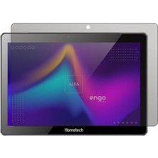 Hometech Alfa 10YF 10 Inç Ile Uyumlu Hayalet Ekran Koruyucu, Yandan Görünmeyen Anti-Spy Gizlilik (Privacy) Koruması, 9h Temperli Nano Kırılmaz Esnek C