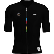 Santini Mondo Wc Kısa Kol Forma Unisex Siyah Tişört