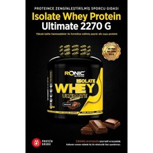 Ronic Nutrition Isolate Whey Protein Tozu Ultimate 2270 G Kas Yapılanmasına Yardımcı Protein Tozu (Çikolata Aromalı)
