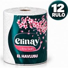 Elinay Ultra Soft Xl Dev Rulo Mutfak Kağıt Havlusu 12 Rulo (2 Paket × 6 Rulo)
