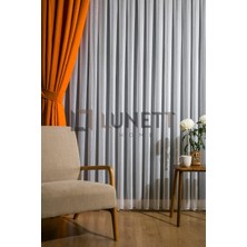 Simli (Piriltili) Bambu Orta Pileli 1x2,5 Tül Perde Salon Balkon Mutfak Tülü, 100 x 270
