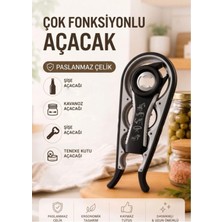 Ivory 2li Kavanoz Konserve Soda Şişe Kapağı Açacağı Açacak Seti (Siyah)