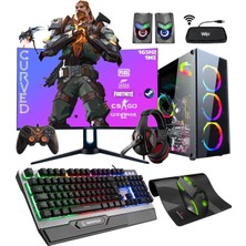 Titan X44 Ryzen 5 3600 16GB 512GB M.2 SSD GTX1050TI 27 165Hz Curved Oyuncu Bilgisayarı