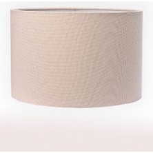 Buldan Bezi Lambader Şapkası, Abajur Şapkası Bej 45CM