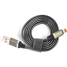 Pratik Ev Siyah Lightning Vera USB Kablosu