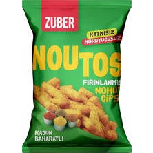 Züber Noutos Kajun Baharatlı Fırınlanmış Nohut Cipsi 55G x 15 Adet