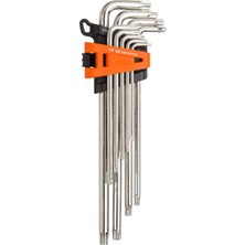 RAT9009 Torx Allen Alyan Anahtar Takımı Delikli Uzun 9 Parça
