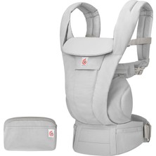 Omni Deluxe Cotton (Pearl Grey) 4 Farklı Taşıma Pozisyonlu Ergonomik Kanguru, 0-4 Yaş Yeni Doğan